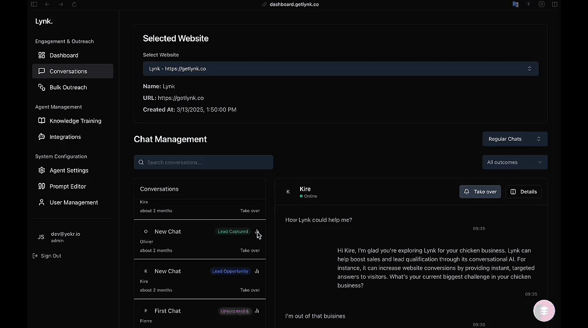 AI analyzes your conversations.