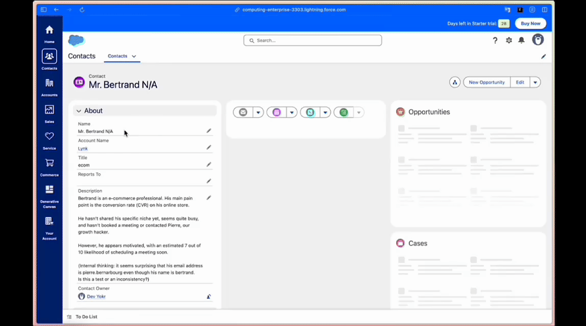 All information โ automatically in your CRM.